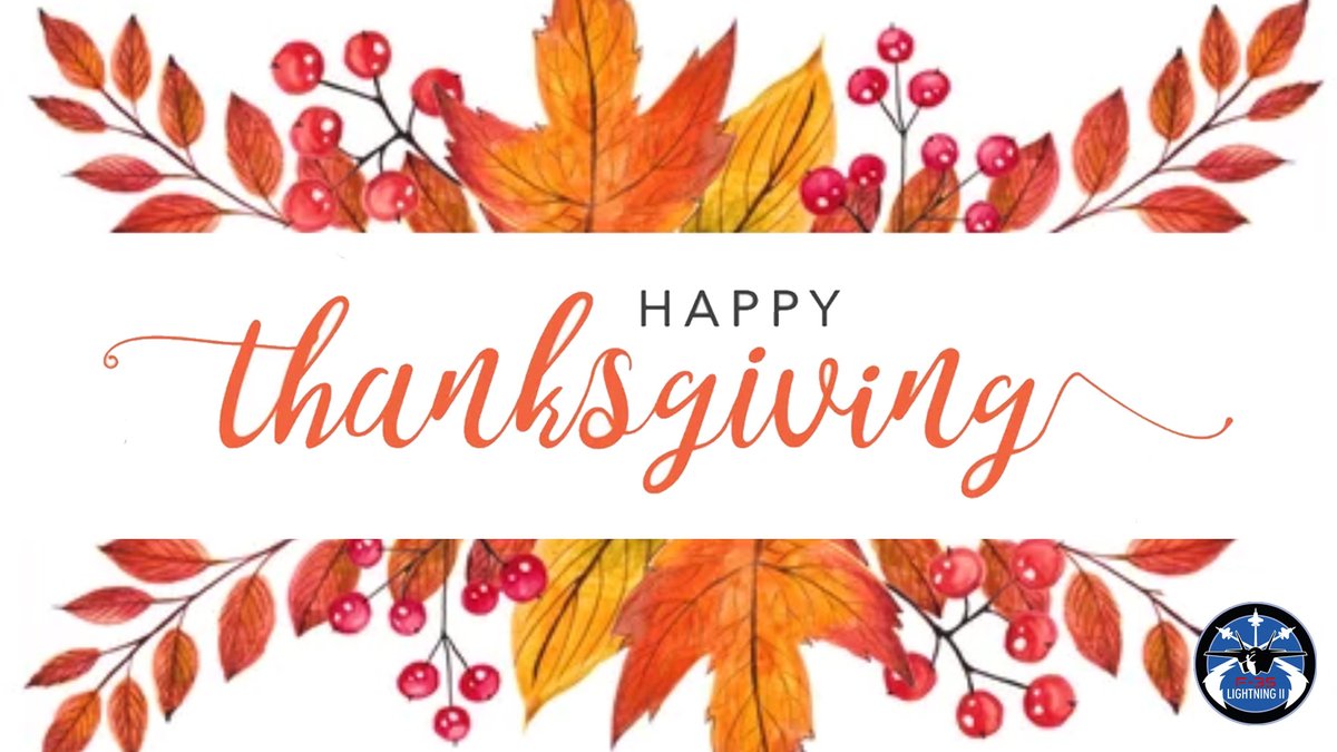 Thank you to the entire F-35 JPO team for your continued hard work, dedication, and the many accomplishments you continue to achieve! 

#HappyThanksgiving 👪🦃