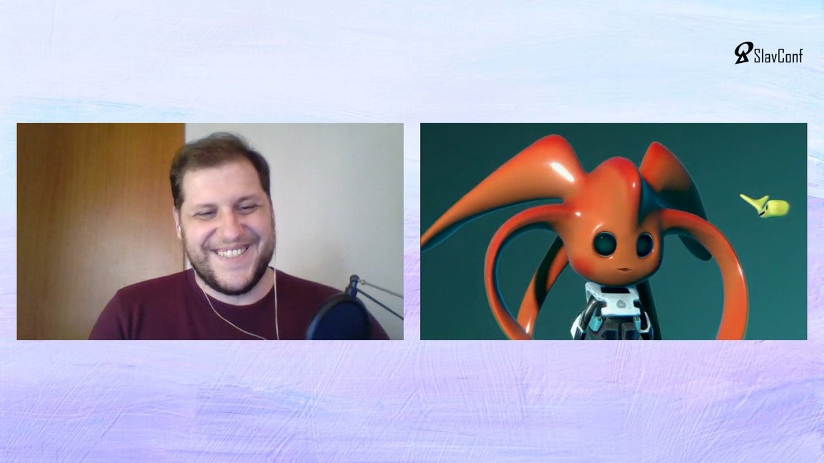 slavconf's tweet photo. Orion Kasama left the metaverse for the first time and joined us at SlavConf! @teo_funk from @pigiamakasama showed us how the world of avatars is fusing with our world. It was absolutely amazing!
#slavconf #pigiamakasama #kasama #orionkasama #virtuality #vtuber #avatar #3D https://t.co/WMAbmWLYq7