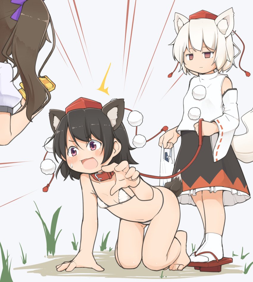 “I may be a dog but you'll be my bitch, don't worry collar and leash comes with the gig.”

↺+♡