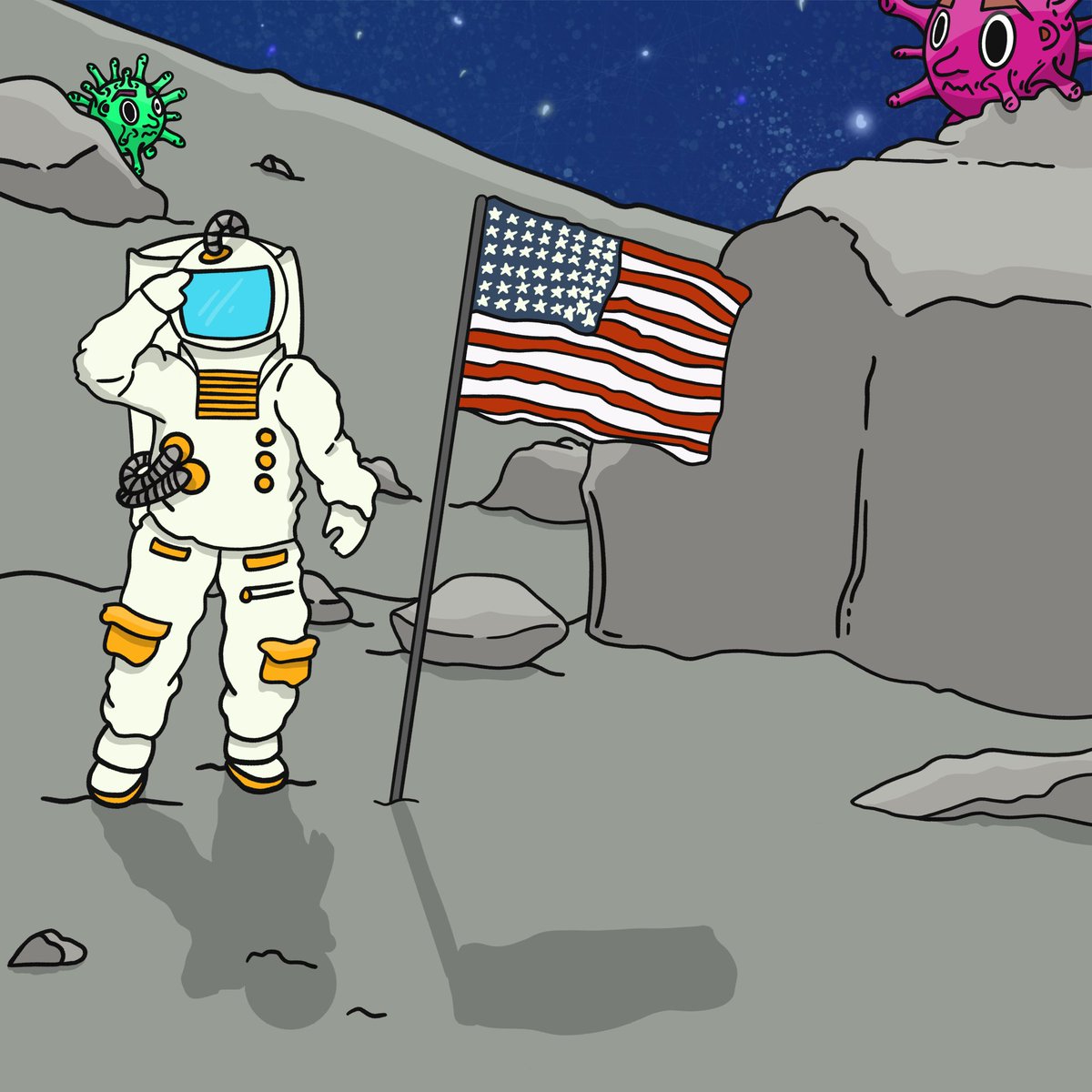 TheCovidiansNFT's tweet photo. Digging deep into NASA's secret files we found these photos...📸

The Covidians had been there for a long time and they hid it from us!👽🦠

#nft #NFTGiveaway #NFTs #NFTFam #NFTcolletion #Memes #Crypto #cryptocurrencies #MetaverseNFT #NFTsales #thecovidians #NFTshill https://t.co/Y6TJQxW3ey