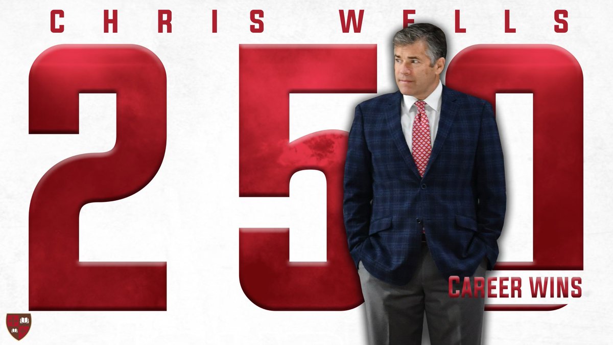 SLU_whockey's tweet photo. Our 5-2 victory today over Mercyhurst marked our beloved leader’s 250th career win! Wellsy’s kind-hearted, fun, and spontaneously amazing spirit has shined through in every victory ❤️ https://t.co/7eqCTInMdO