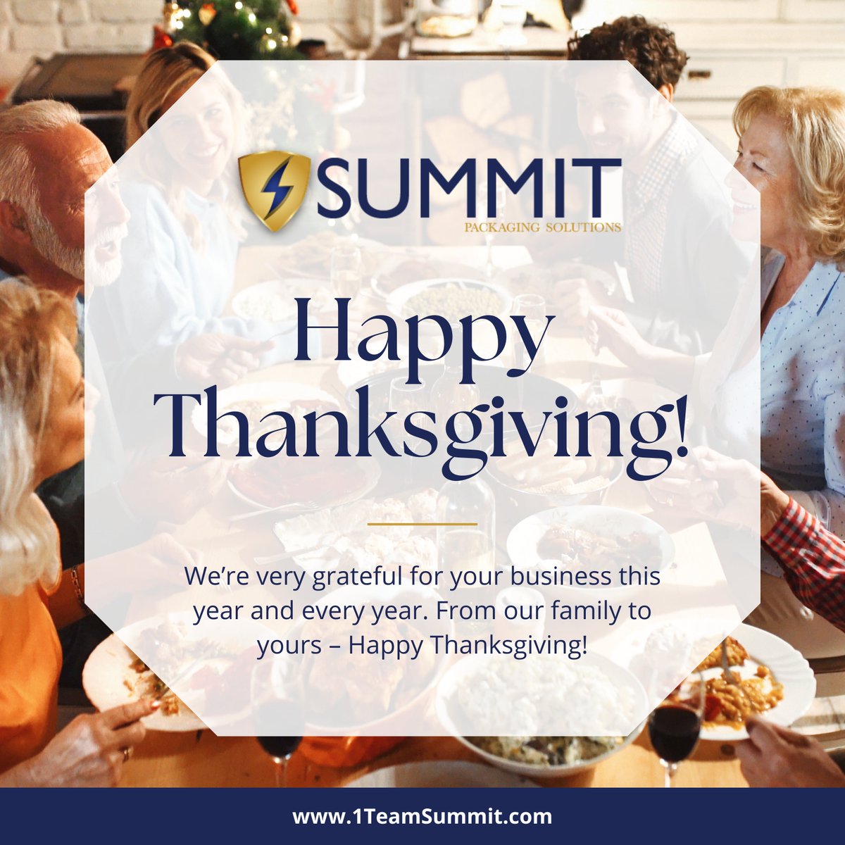 Happy Thanksgiving from Summit Packaging Solutions!