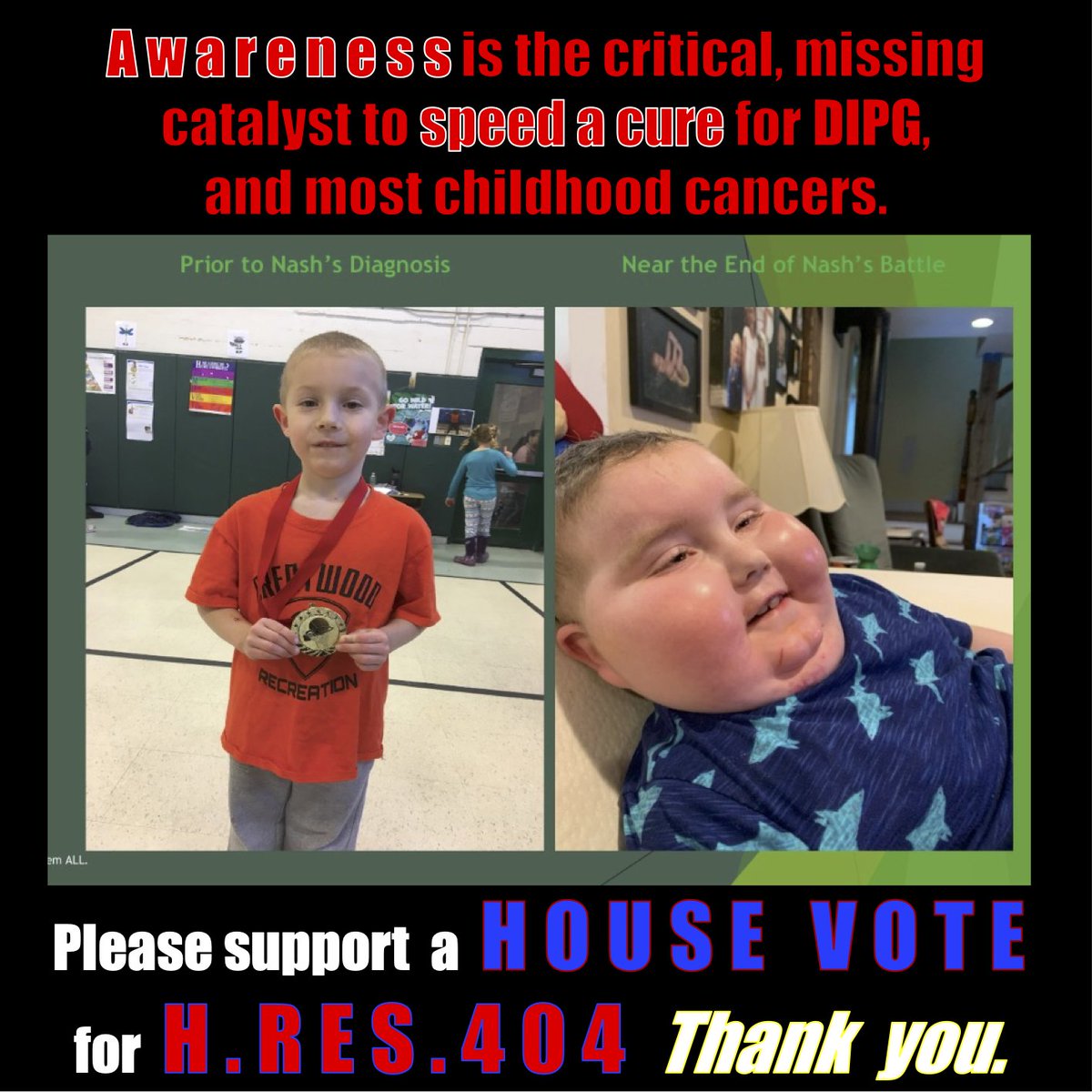 JacksAngels1's tweet photo. #passhres404 #HouseVote @BKind_LoveU @CAC2 @KidCancerSucks @PBTF @CBTNetwork @JoeBaber1 @VancityReynolds @RylnStrgNtwk @facesofdipg @CureStartsNow @ShepherdFound @TracyRyan_NKore @NBTStweets https://t.co/vc7jNIrJw9