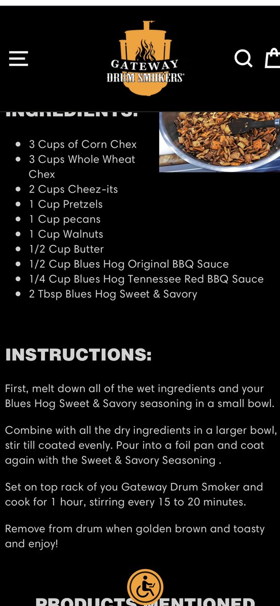 Looking for a different kind of holiday-season treat? Here’s a version of Smoked Chex Party Mix that is easy to put together and execute. Original recipe from <a href="/GettinBasted/">Brad Leighninger</a>  <a href="/BluesHogNation/">Blues Hog</a> <a href="/GatewayDrums/">Gateway Drum Smokers</a> #chexmix #bbq
