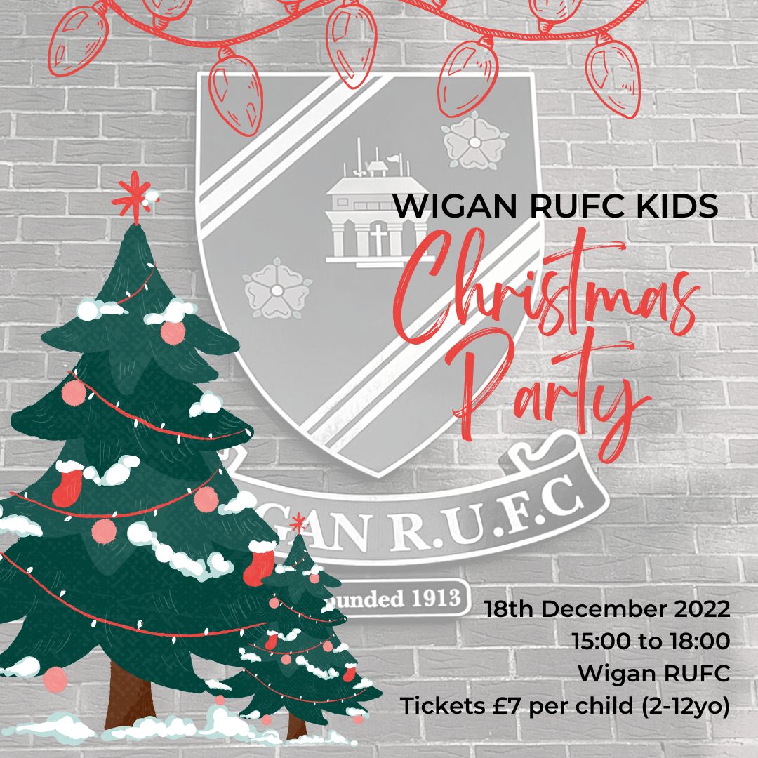 WiganRufc's tweet photo. Kids Christmas party

Tickets can be purchased from the bar (Emma) or direct from Martin Scott. Numbers are limited and on a first come first served basis.

Childrens disco, magic show, games and balloon modelling plus food is included. https://t.co/uwTF9ZIK1o