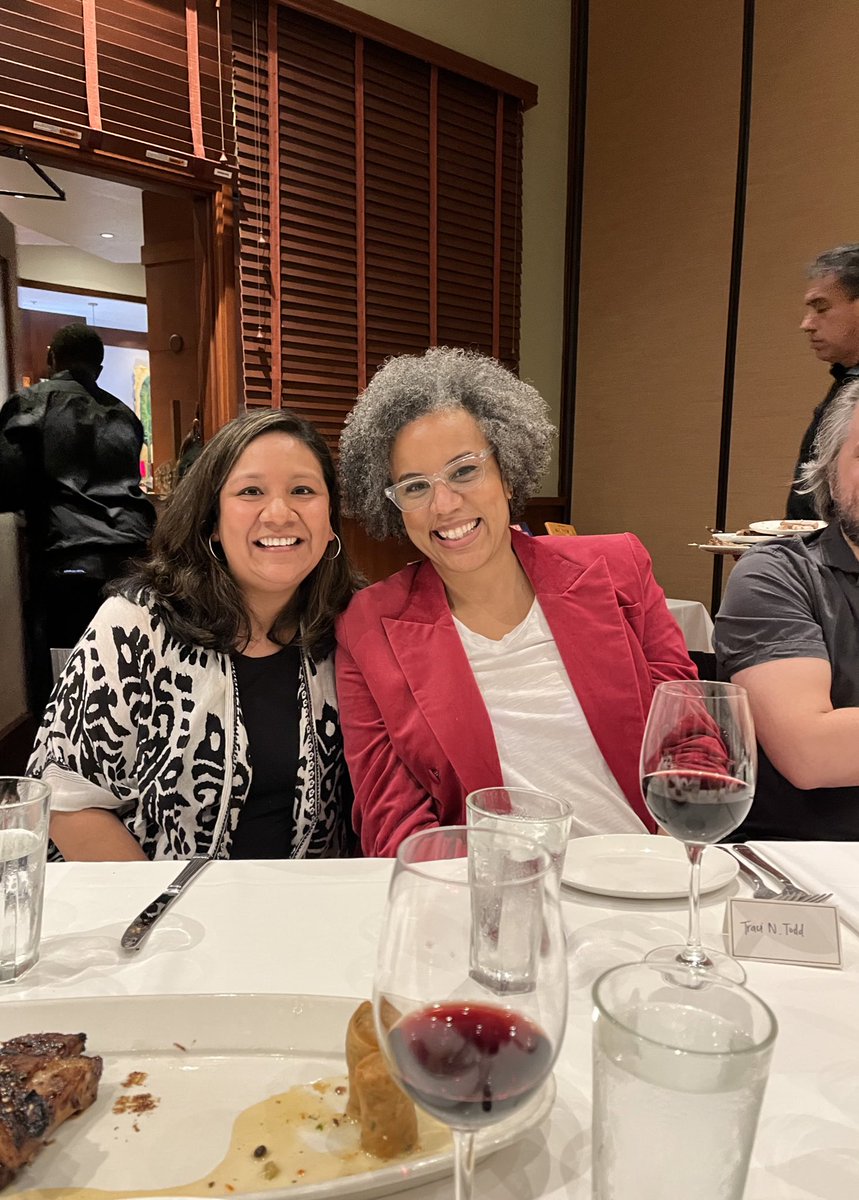 One of my favorite evenings at #NCTE22  was the <a href="/ncte/">National Council of Teachers of English (NCTE)</a> Orbis Pictus Award committee dinner with winning authors hosted by <a href="/LernerBooks/">Lerner Books</a> and <a href="/MacKidsSL/">Macmillan Children's School & Library 📚</a>. Loved meeting and talking to amazing authors <a href="/SteveSheinkin/">Steve Sheinkin</a> @jmenendezillu @Neuborne and Traci Sorell. It was simply magical!