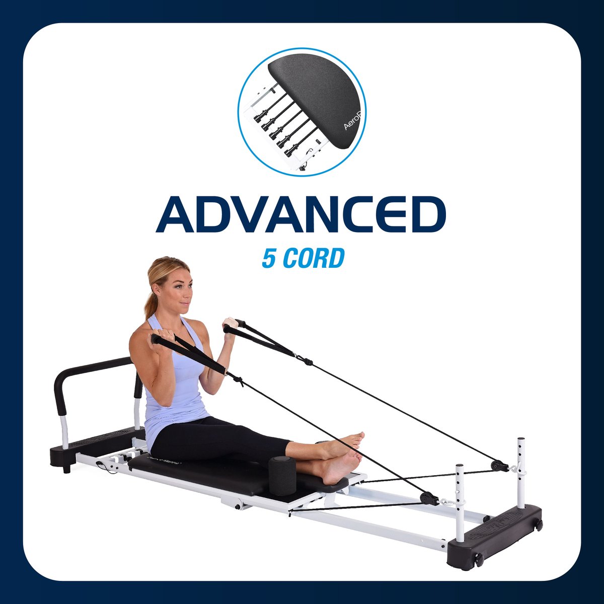 AeroPilates's tweet photo. Suffering from cord confusion? ​😵‍💫 It’s hard to know which reformer is right for you. 

If you're new to #AeroPilates, the number of cords in each reformer determines its difficulty level. Beginners may want to try a 3-cord reformer first. https://t.co/XzumYhT4LX