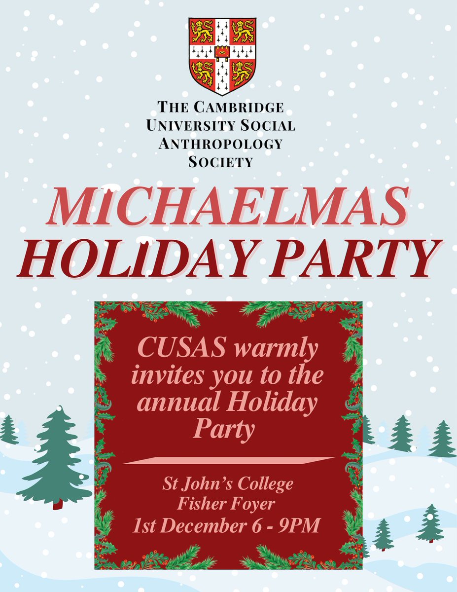 Cambridge University Social Anthropology Society tweet media