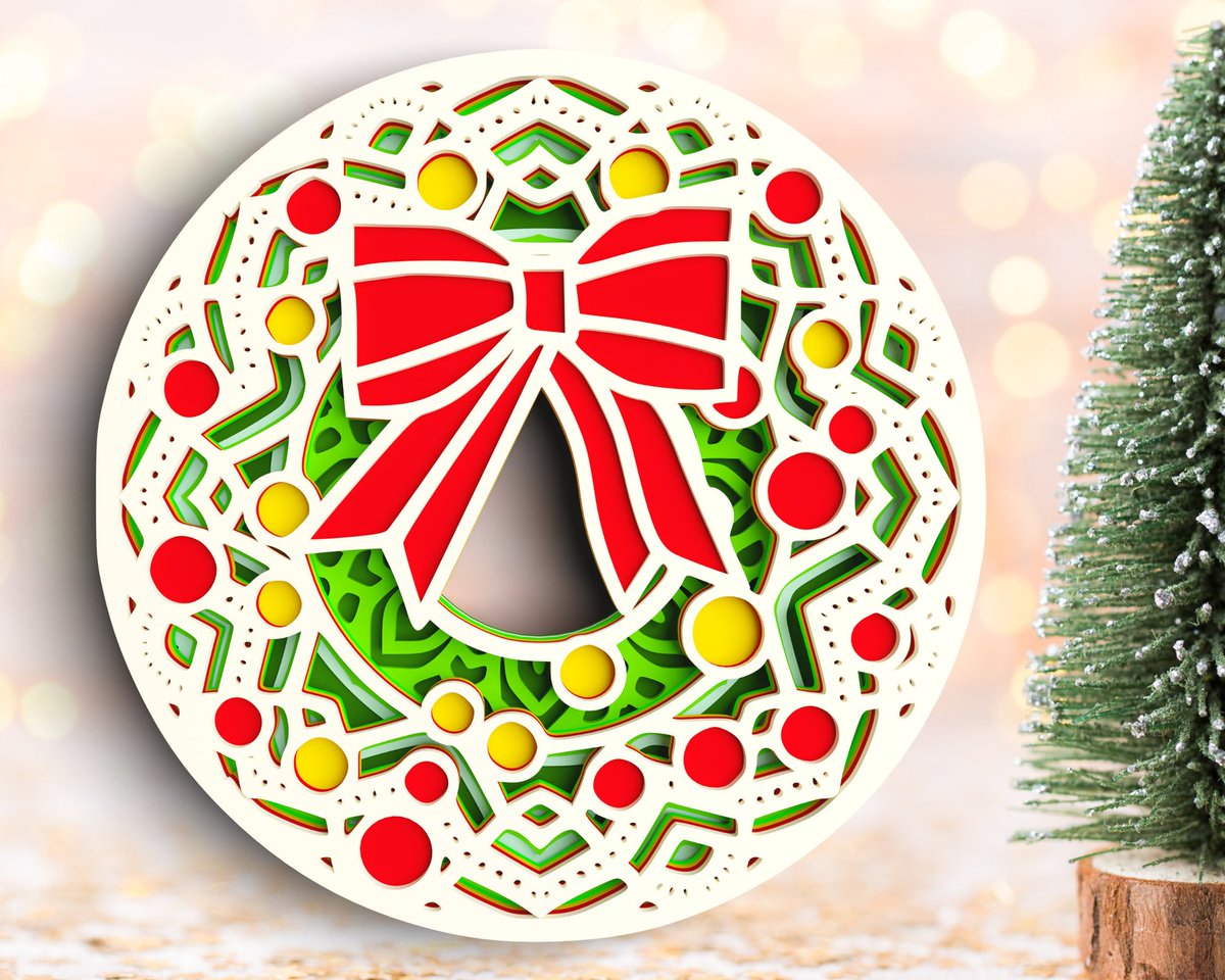 545rajputsingh's tweet photo. 3D Floral Wreath SVG DXF 6 Layer - Christimas Svg 3D Mandala Svg - Layered Mandala Svg files for Cricut, Laser Cut
 #Wreath #dxf #Floral #svg #CricutLaserCut #MandalaSvg #ChristimasSvg #layer #LayeredMandalaSvg #Rishasart #EtsySeller

👉https://t.co/ASUc22nRju https://t.co/RokeQsx0qD
