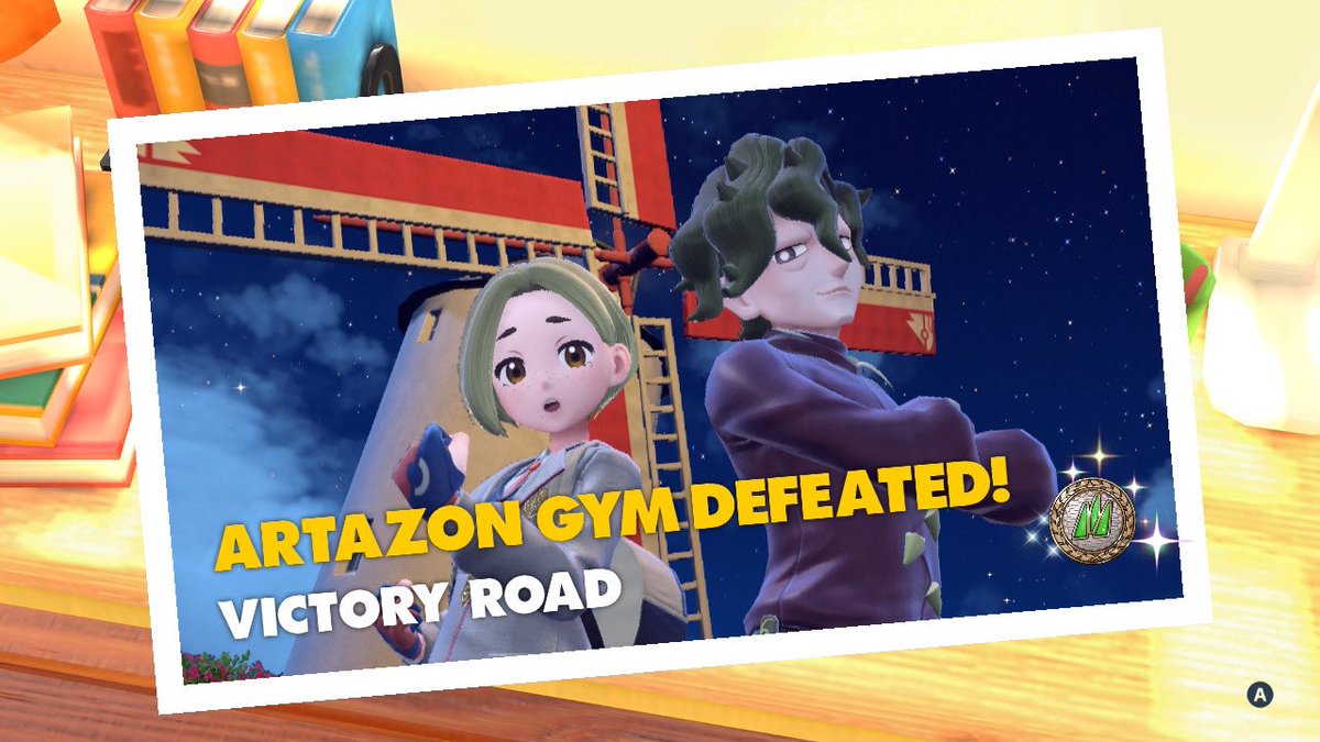 HarpysN's tweet photo. My game glitched and I was very surprised for the first few gyms. #pokemonscarletviolet #pokemon #glitch https://t.co/my9ec9NX7L