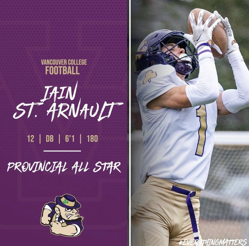 Grateful to be selected as a Provincial Allstar at DB. Job is still not finished though. <a href="/vcfootball/">VC Football 🏈</a>