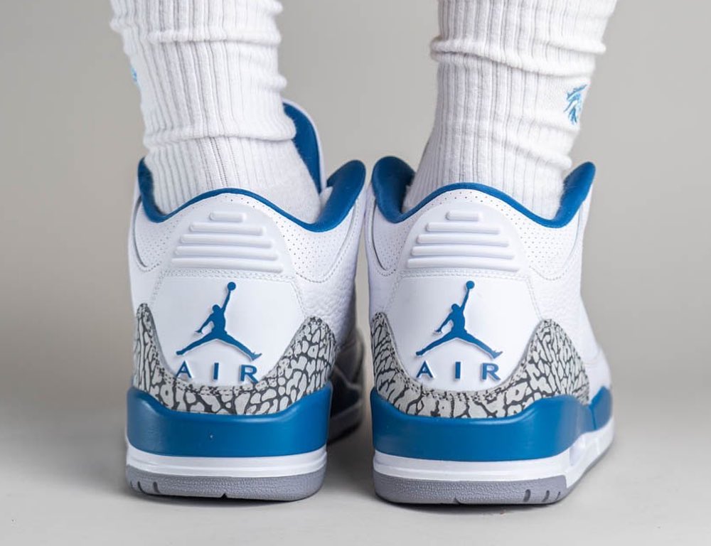 JustFreshKicks's tweet image. On Foot Look at the 2023 Air Jordan 3 “Wizards” PE 🧙‍♂️ bit.ly/3Ba4agj