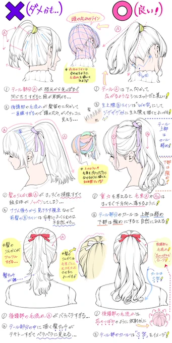 【ポニーテール の女の子の描き方】

「ダメかも❌」と「良いかも⭕️」

6年間作り続けている全講座はここ👇
https://t.co/UKiQpTPtxd

11月もすでに✨3作の新作講座✨を作りました‼️
🔥まだ観てない登録者の方はぜひ🔥 