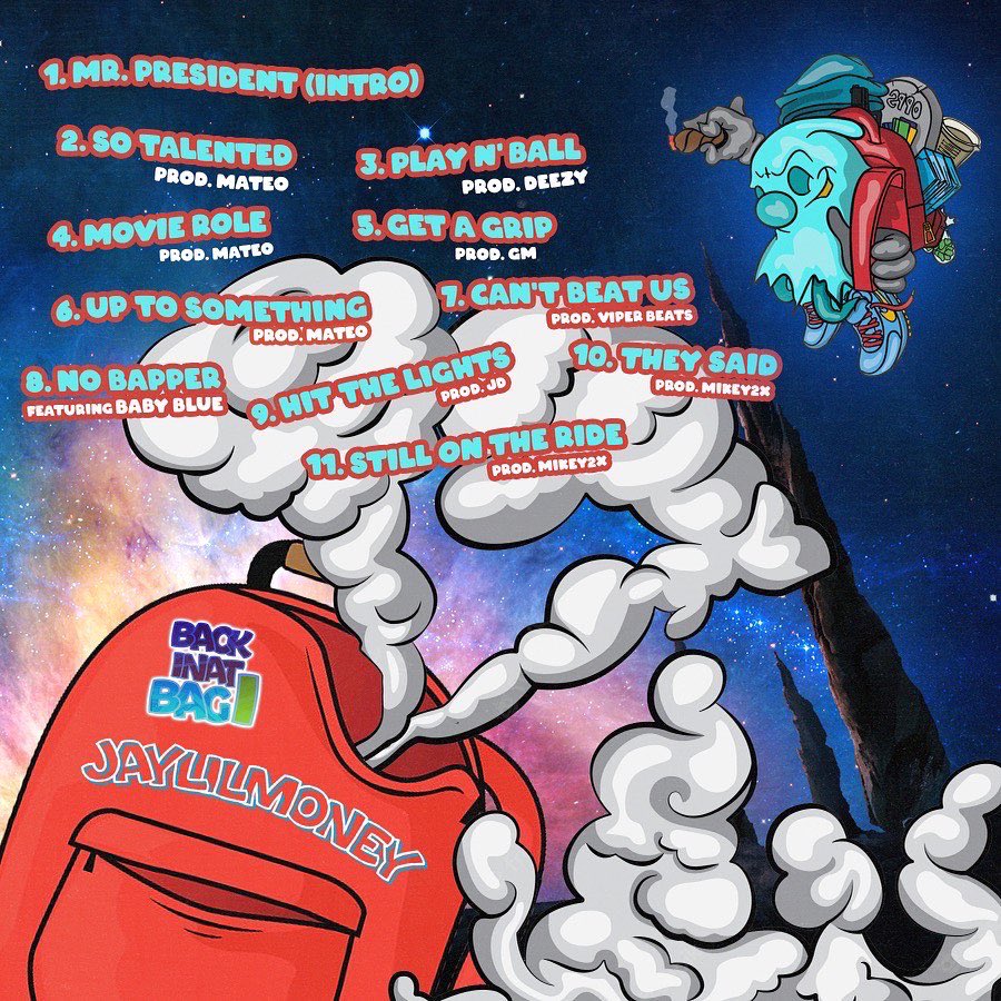 Jaylillly's tweet photo. “BackInnat1Bag” The EP🎒💿 TOMORROW @ MIDNIGHT 📆⏰. #HesssssBackkkkkk🤵🏽 #PowerballEntertainment🎱✍🏽 https://t.co/a9yqMSEICB