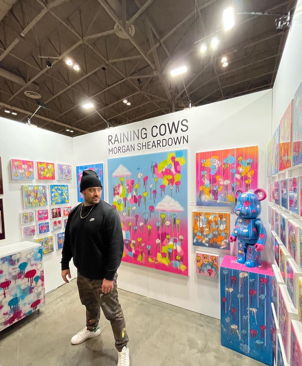morgansheardown's tweet photo. All set up at @ooak_toronto for opening day tomorrow at the Enercare Centre @explaceto. We will see you then. F21 #RAININGCOWS #morgansheardown #oneofakindshow #oneofakindshowtoronto https://t.co/Olmh9BE2IA