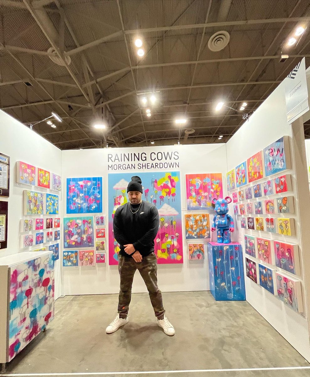morgansheardown's tweet photo. All set up at @ooak_toronto for opening day tomorrow at the Enercare Centre @explaceto. We will see you then. F21 #RAININGCOWS #morgansheardown #oneofakindshow #oneofakindshowtoronto https://t.co/Olmh9BE2IA
