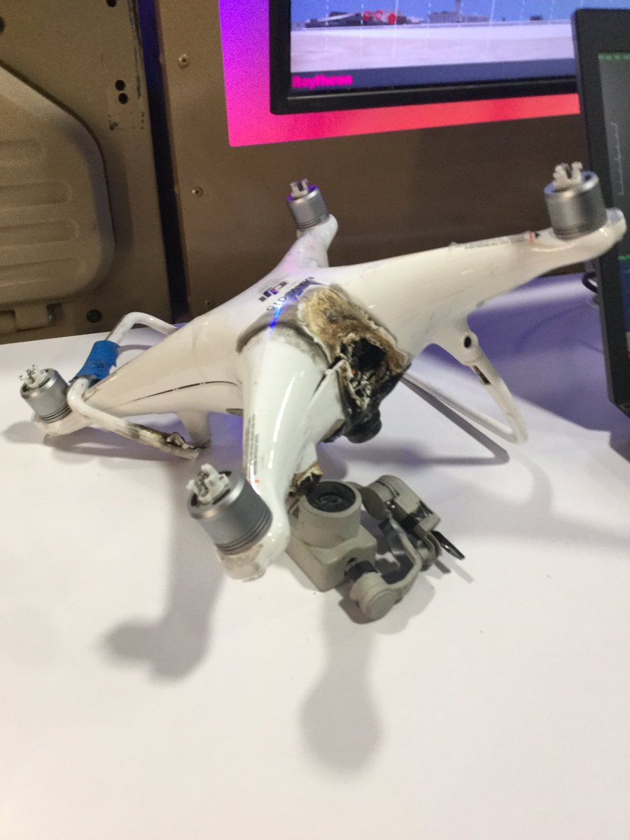 HuntClancy's tweet image. I asked the Raytheon bro’s what the anti drone laser mounted on this dune buggy would do if you shot it at a dude, and they said it’d punch a cauterized hole through them and then I asked how they knew that for sure and they kinda looked side to side and pretended to not hear me