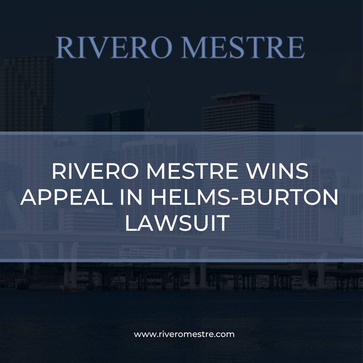 riveromestre's tweet photo. Rivero Mestre won an appeal in a Helms-Burton lawsuit against defendants Trivago GMBH, https://t.co/ZiRvc49wdO B.V., Expedia Inc., and other travel companies on Tuesday.

Read more here: https://t.co/0U4PJ35ssi https://t.co/ILckPmjiwp