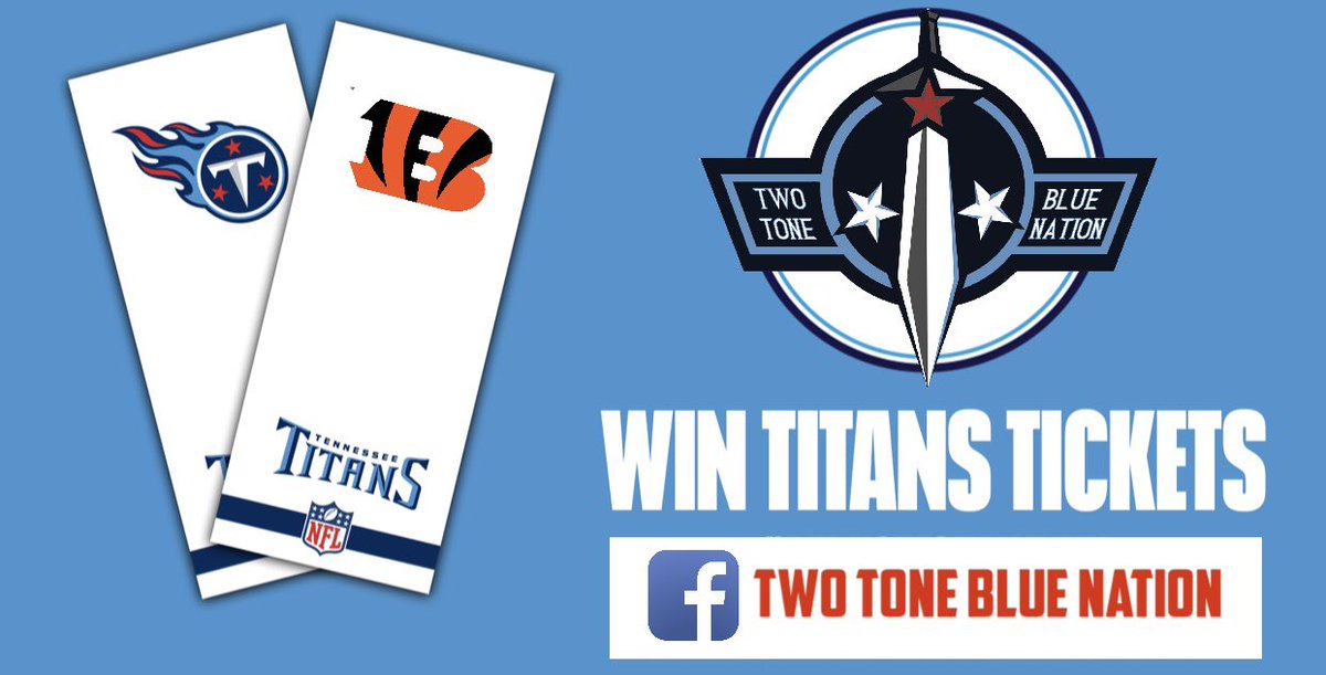 TwoToneBlueNat1's tweet image. We are giving away (2) tickets to Sundays game vs the Cincinnati Bengals. 🔥⚔️🔥

Rules: 

1. Follow us 
2. Re-Tweet
3. Favorite 
(Must go to game, can’t re-sell. We will transfer tickets to you a few hours before kickoff) 

#Titans #TitanUp #NFL #Tennessee