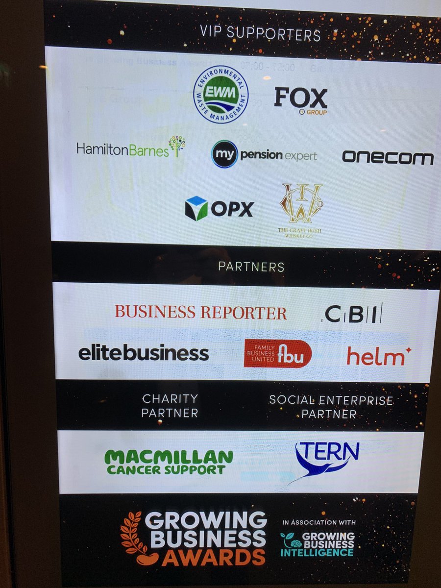 FamilyBizPaul's tweet photo. Big shout out to @Jo_Caulfield for her professionalism this evening during the Growing Business Awards #TopPresenter https://t.co/AjujRQZQNa