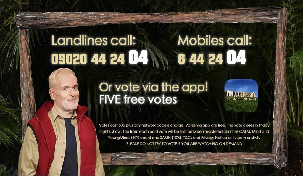 team_moyles's tweet photo. The vote has now reopened so you can vote for Chris another five times for FREE! ✅✅✅✅✅ https://t.co/FAqks974Tp #TeamMoyles #ImACeleb https://t.co/kmlIhxBX1L