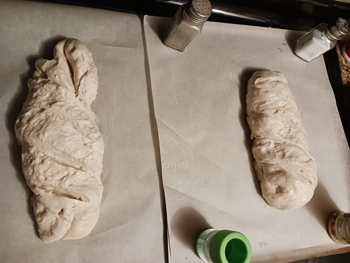 Rustymarble's tweet image. I forgot the salt, and misunderstood the forming instructions.   So the bread might be bland and ugly.  But it'll be MY bland and ugly bread!