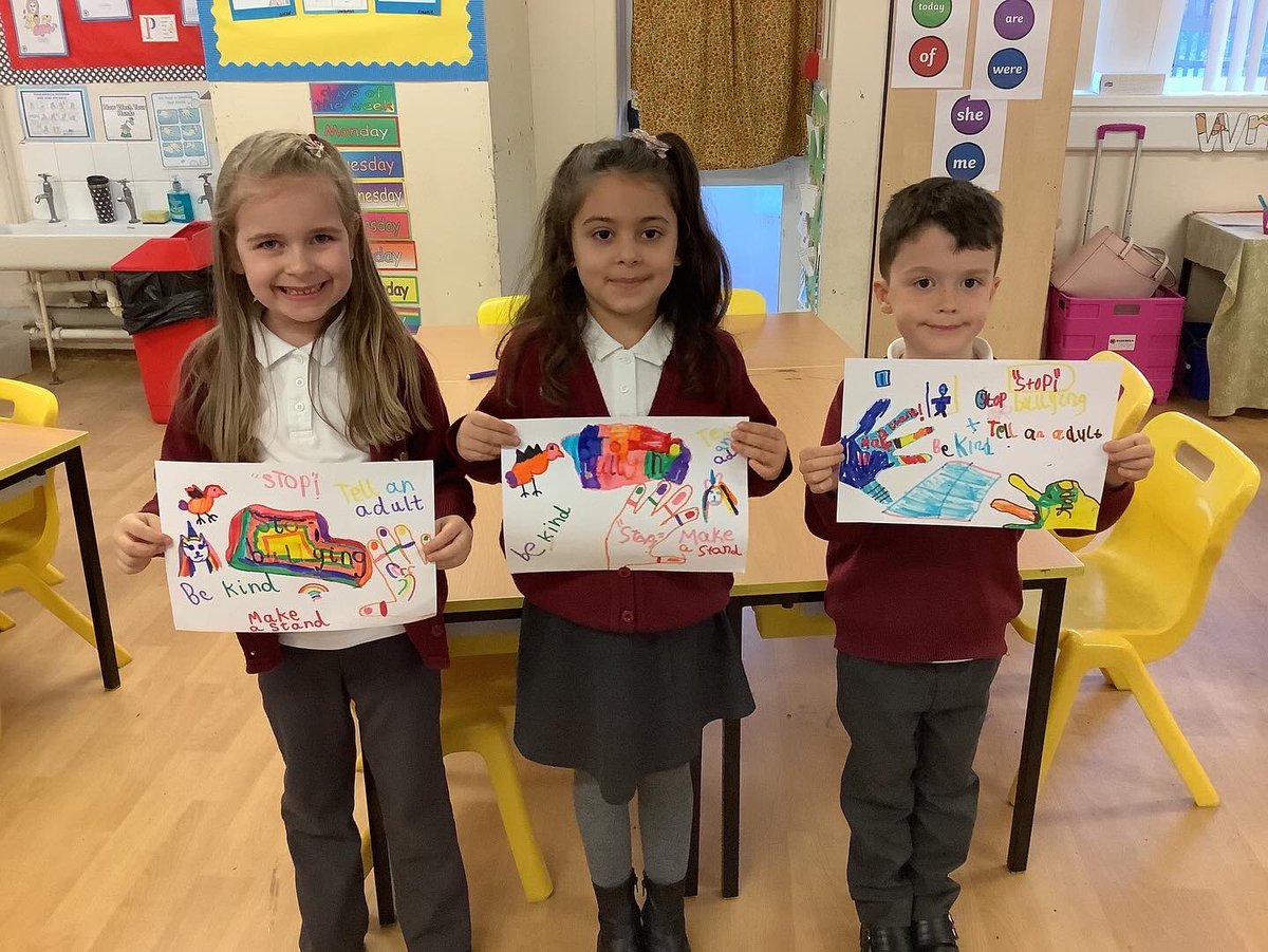 Last week the children in 1CB created some anti-bullying posters.