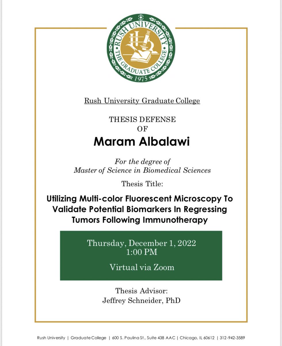 The Graduate College at Rush University tweet media