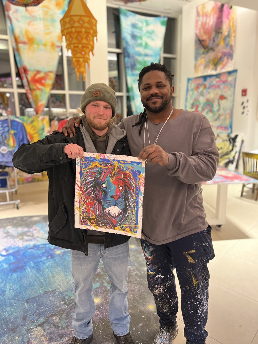 WBrennen's tweet photo. Pleasure meeting @baron_batch this weekend in Pittsburgh! Thanks for hanging out and signing this painting for me! https://t.co/HAE7ukEtZW