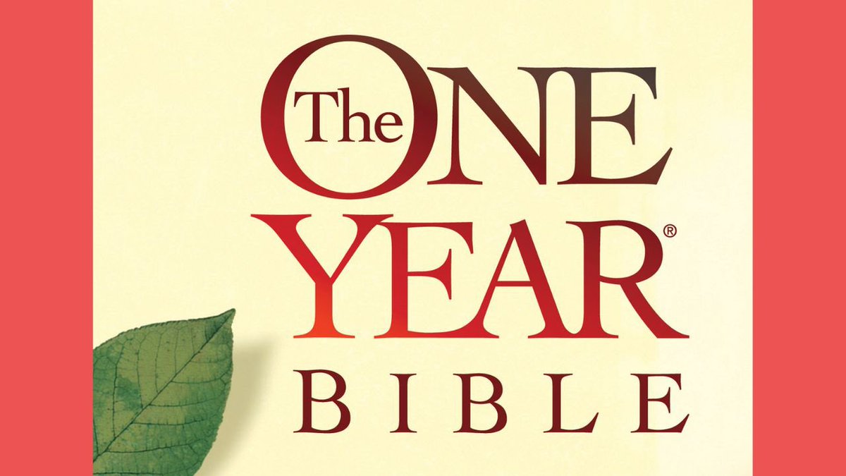 I finished the The One Year ® Bible Bible reading plan from <a href="/YouVersion/">YouVersion Bible App</a>! Check it out here: bible.com/en/reading-pla…