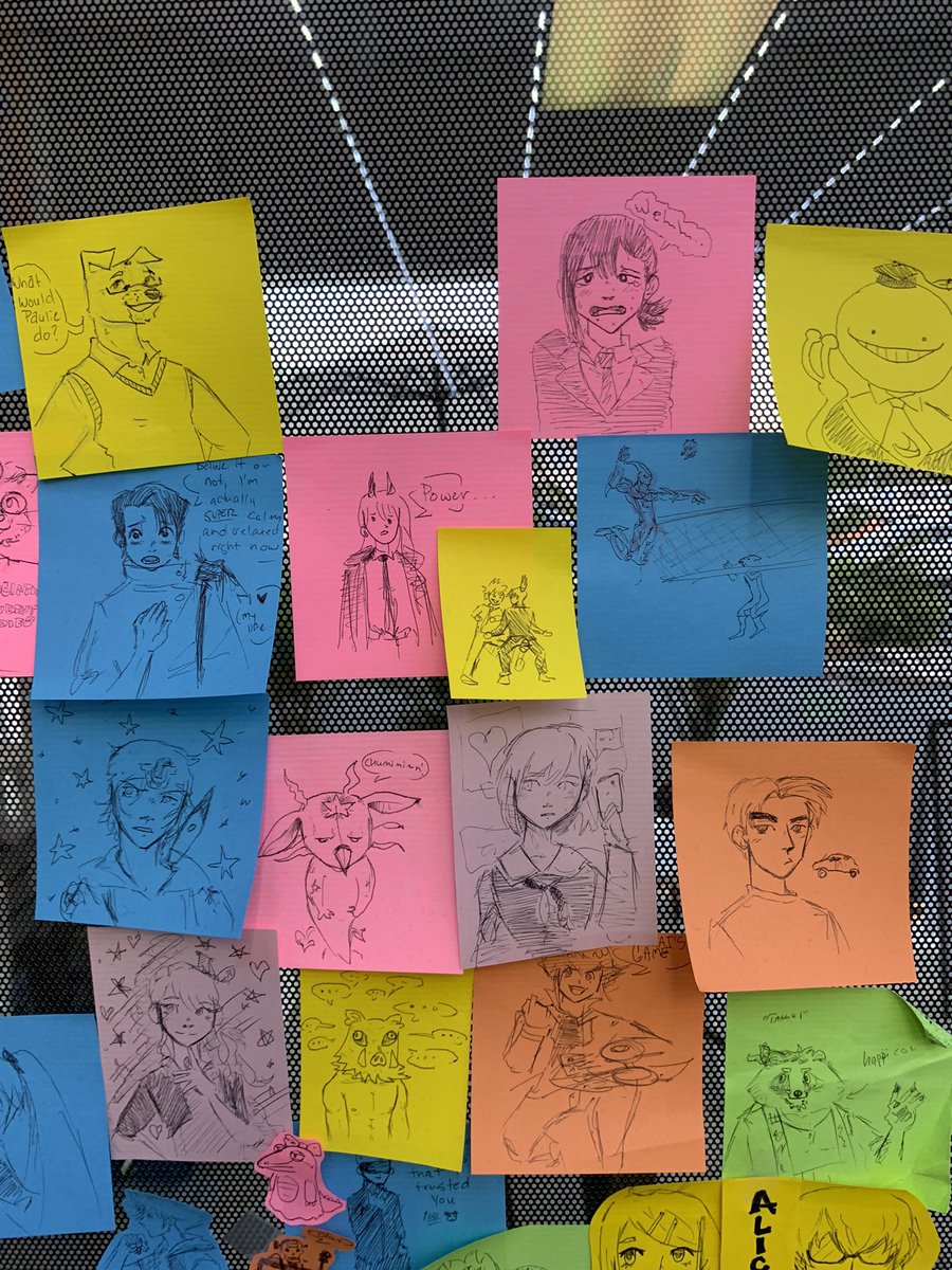 wowimrad's tweet photo. The wall ever expands and I promise I do art at home on my computer even if it doesn’t seem like it
(but also give me characters to put on the wall anyways) https://t.co/76o4jyQZom