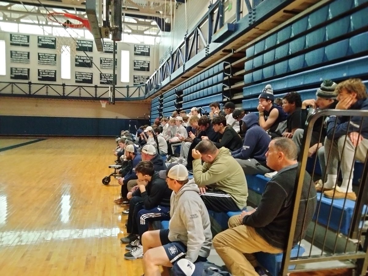 The last practice of the fall season.  The senior football players gave their final speeches today after practice.  The last speech given was by Senior Captain, #54, Mike McNeil.