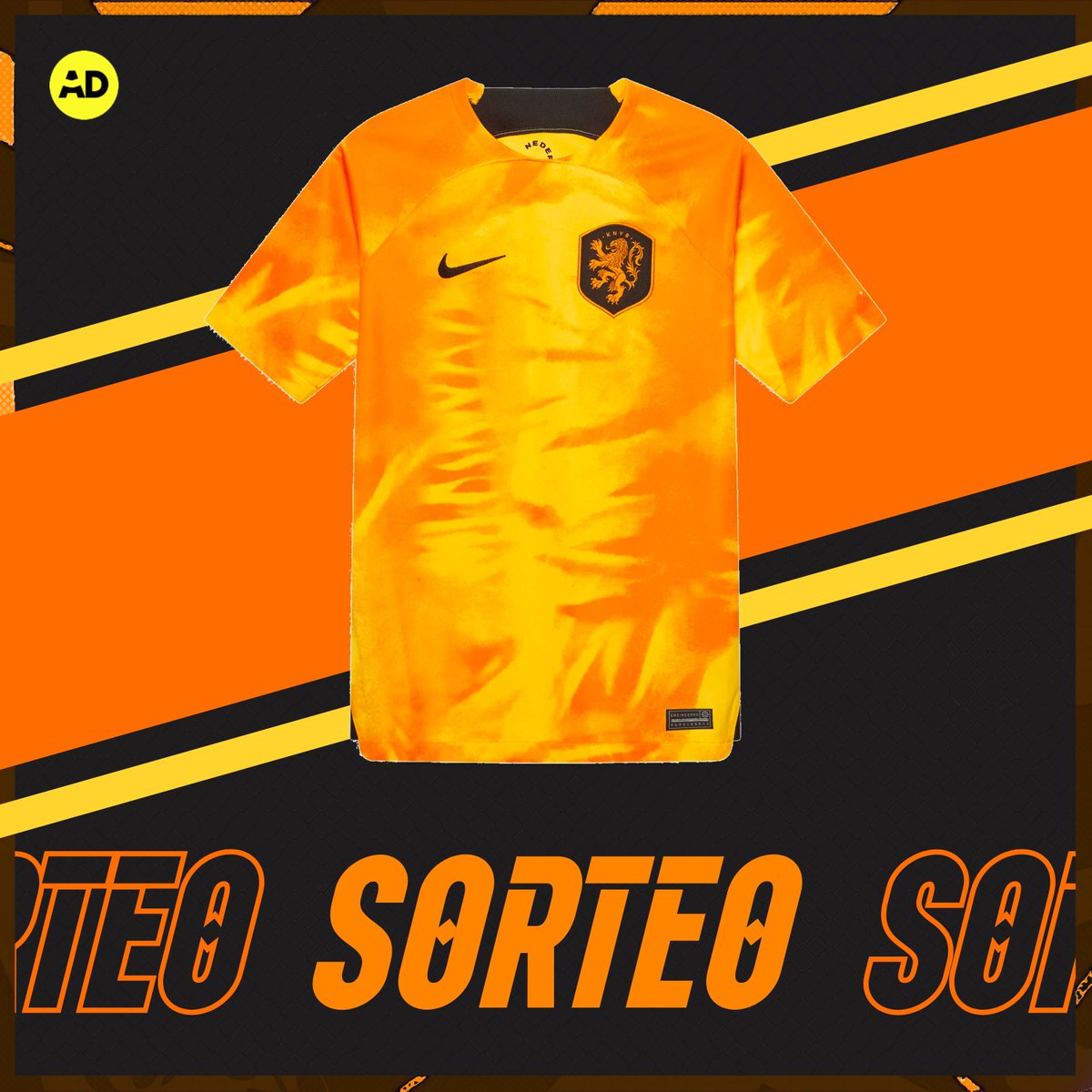 🎁 ¿Quieres ganar una 𝗰𝗮𝗺𝗶𝘀𝗲𝘁𝗮 de PAÍSES BAJOS? 🇳🇱

📌 Si hoy Países Bajos gana con gol de Memphis, sorteamos su camiseta entre los que den RT y nos sigan. 

🍀 ¡Mucha suerte a todos! #FIFAWorldCup | #Qatar2022