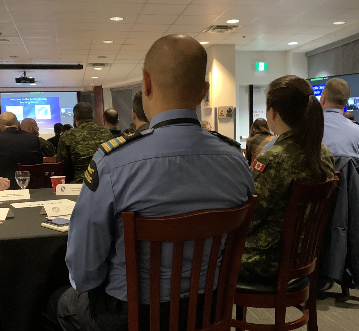 JTFN_FOIN's tweet photo. The fall meeting of the #ASWG is underway. Today’s topics included Cyber, Space and Info domains. In each panel we look for academic, government and northern perspectives. This allows us to enhance collaboration and strengthen relationships by listening to each other. #Arctic https://t.co/33S7kAOedj