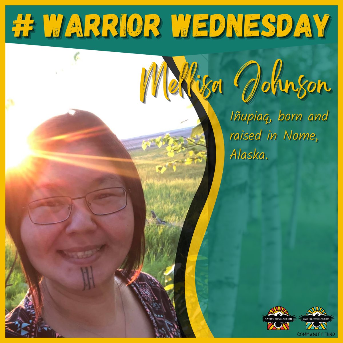 NPActionAlaska's tweet photo. Join us in celebrating our #WarriorWednesday honoree, Mellisa Maktuayaq Johnson!
Learn more about Mellisa in her Bio: https://t.co/97DCrlmrki
Quyana, Mellisa, for all that you do to #warriorup to #protectourwaysoflife https://t.co/vm5Quphj9C
