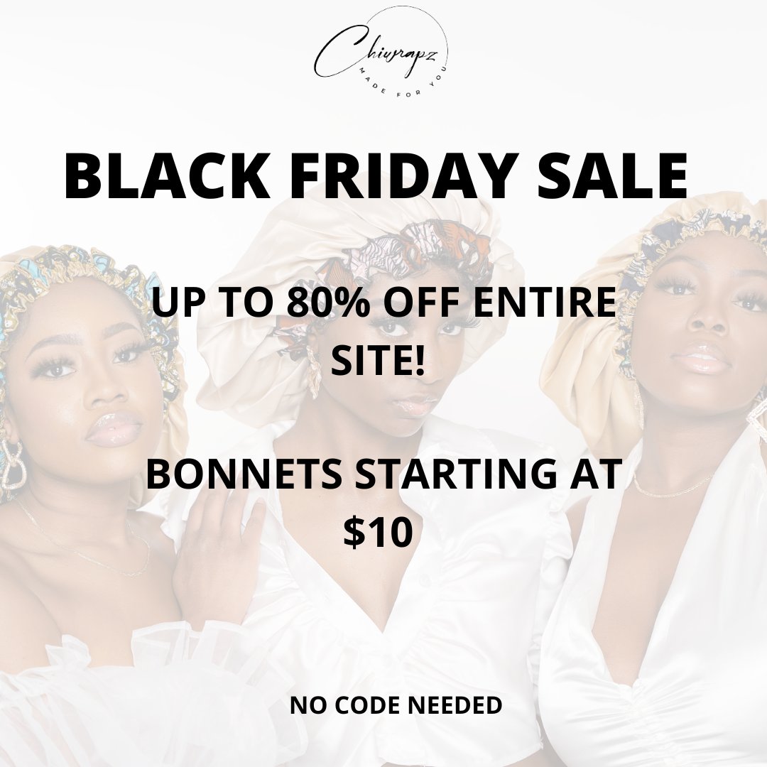 chiwrapz's tweet photo. $10 Bonnets! Chiwrapz Black Friday Sale! - https://t.co/eIpDP60490 https://t.co/ozv3HidUwJ