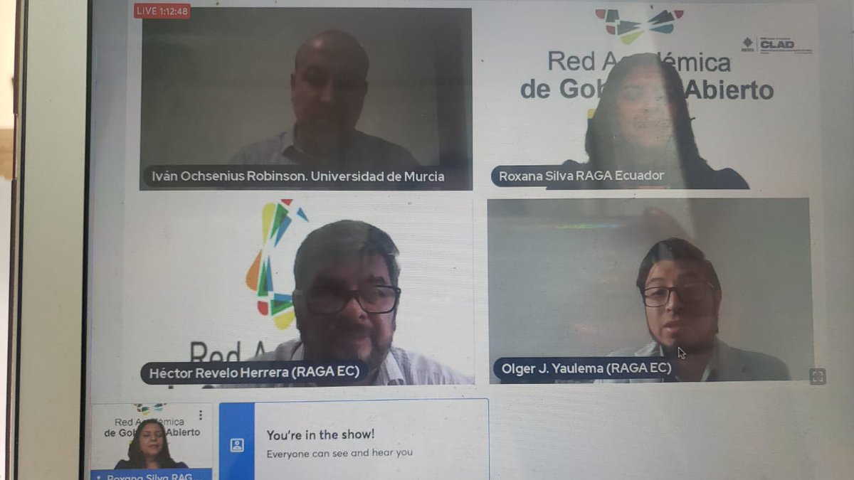 RAGA_Int's tweet photo. Hoy también han tenido lugar la mesa RAGA sobre Integridad gubernamental coordinada por @roxanasilvach y con la participación de Iván Ochsenius, Héctor Revelo y Olger Yaulema.

Gran aporte #RAGAInternacional #CongresoCLAD2022 https://t.co/IHX7mmj8yU