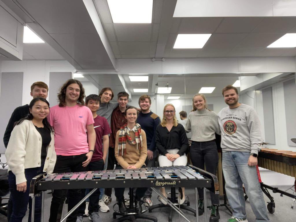 Fantastic to have @MusicAcademyW fellows Maddy Shake and Christine Comer visit @RoyalAcadMusic to share their talent, thoughts and ideas with our percussion students. @londonsymphony