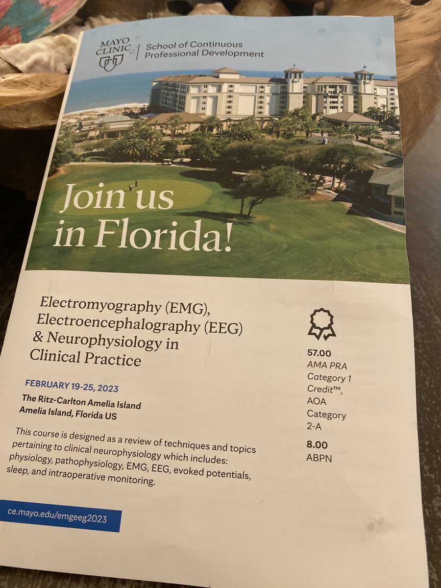 lizmauricio23's tweet photo. See you there!  #EMG #EEG ⁦@MayoClinicNeuro⁩ ⁦@MayoClinic⁩ #mayoclinicflorida #ameliaisland ⁦@JaiminShahMD⁩ ⁦@DevonRubin1⁩ ⁦@jsirven⁩ https://t.co/KUw4lm09f5