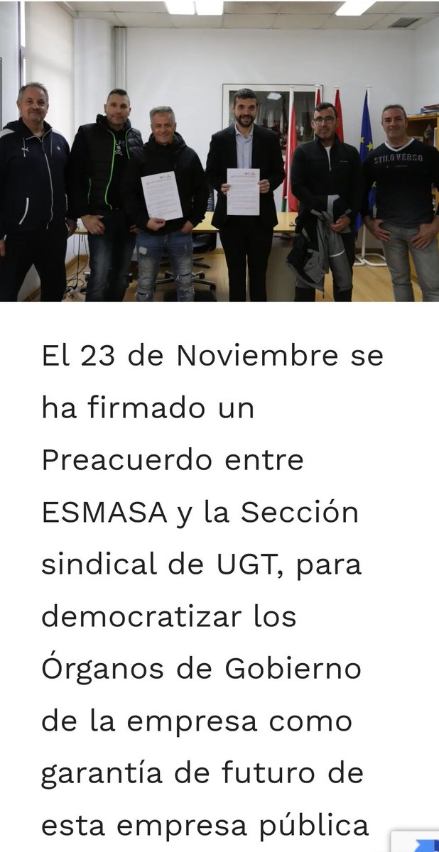 SoliObrera's tweet photo. 24h antes de celebrar las elecciones sindicales la Dirección de ESMASA llega a un preacuerdo sólo con UGT y lo hacen público a bombo y platillo
¿Casualidad o causalidad?
🟥Corrupción no... lo siguiente
#UGTraidores
https://t.co/0KGCITw8t3 https://t.co/upzpmH8KAq