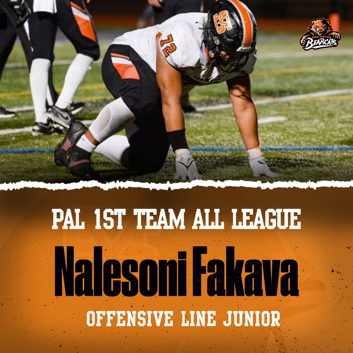 SM Bearcat Football (@smbearcatfb) on Twitter photo Congratulations to our Bearcats who made All-League! Congrats to our 1st Team All League Offensive Line Nalesoni Fakava. #ALLIN #GOBEARCATS <a href="/KasselMedia/">Ethan Kassel</a> <a href="/DarrenSabedra/">Darren Sabedra</a> <a href="/westcoastpreps_/">West Coast Preps</a> Congratulations to our Bearcats who made All-League! Congrats to our 1st Team All League Offensive Line Nalesoni Fakava. #ALLIN #GOBEARCATS <a href="/KasselMedia/">Ethan Kassel</a> <a href="/DarrenSabedra/">Darren Sabedra</a> <a href="/westcoastpreps_/">West Coast Preps</a>
