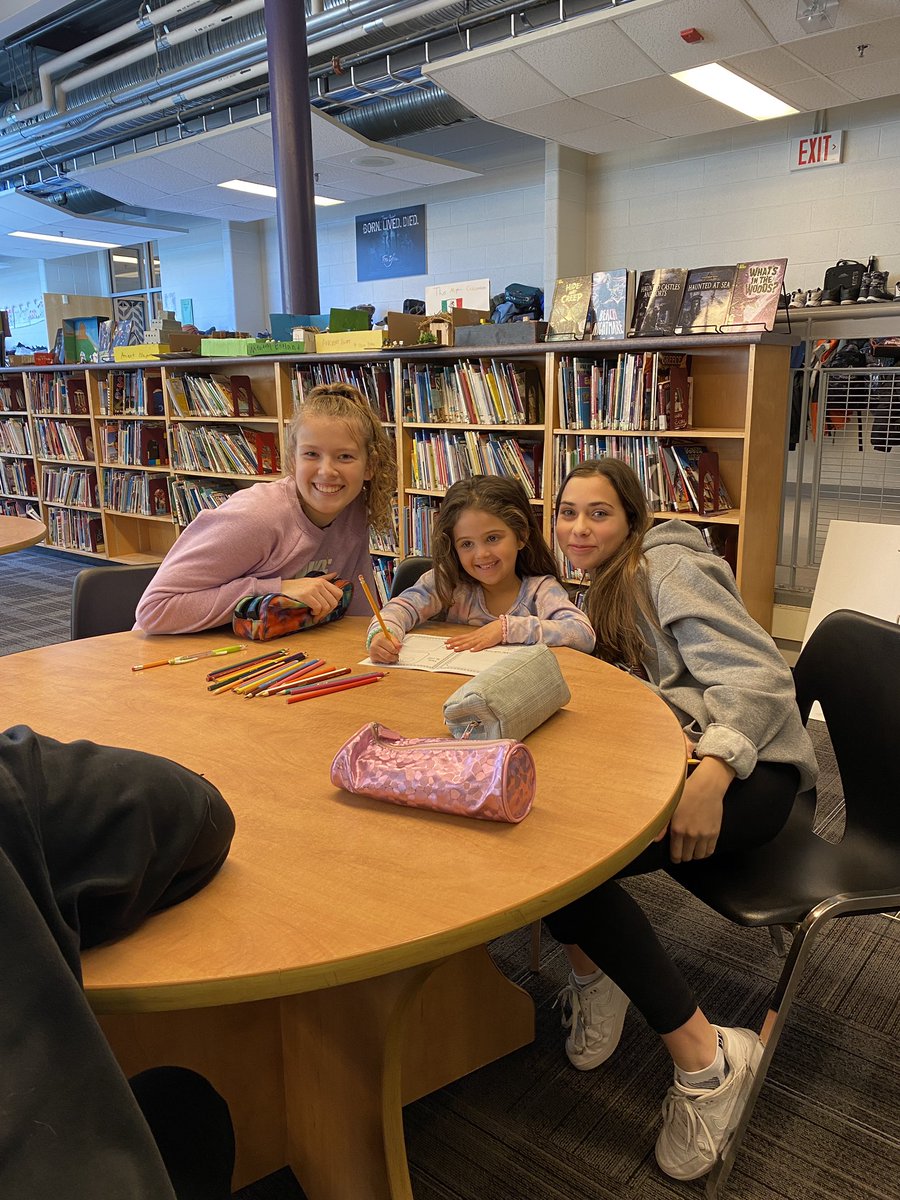 MissMori22's tweet photo. Today we started working with @MrsSHill class and we completed a little get to know you activity with our buddies! So great to see the grade 8's helping out and taking on this leadership role! https://t.co/D6A4Vw6VpH