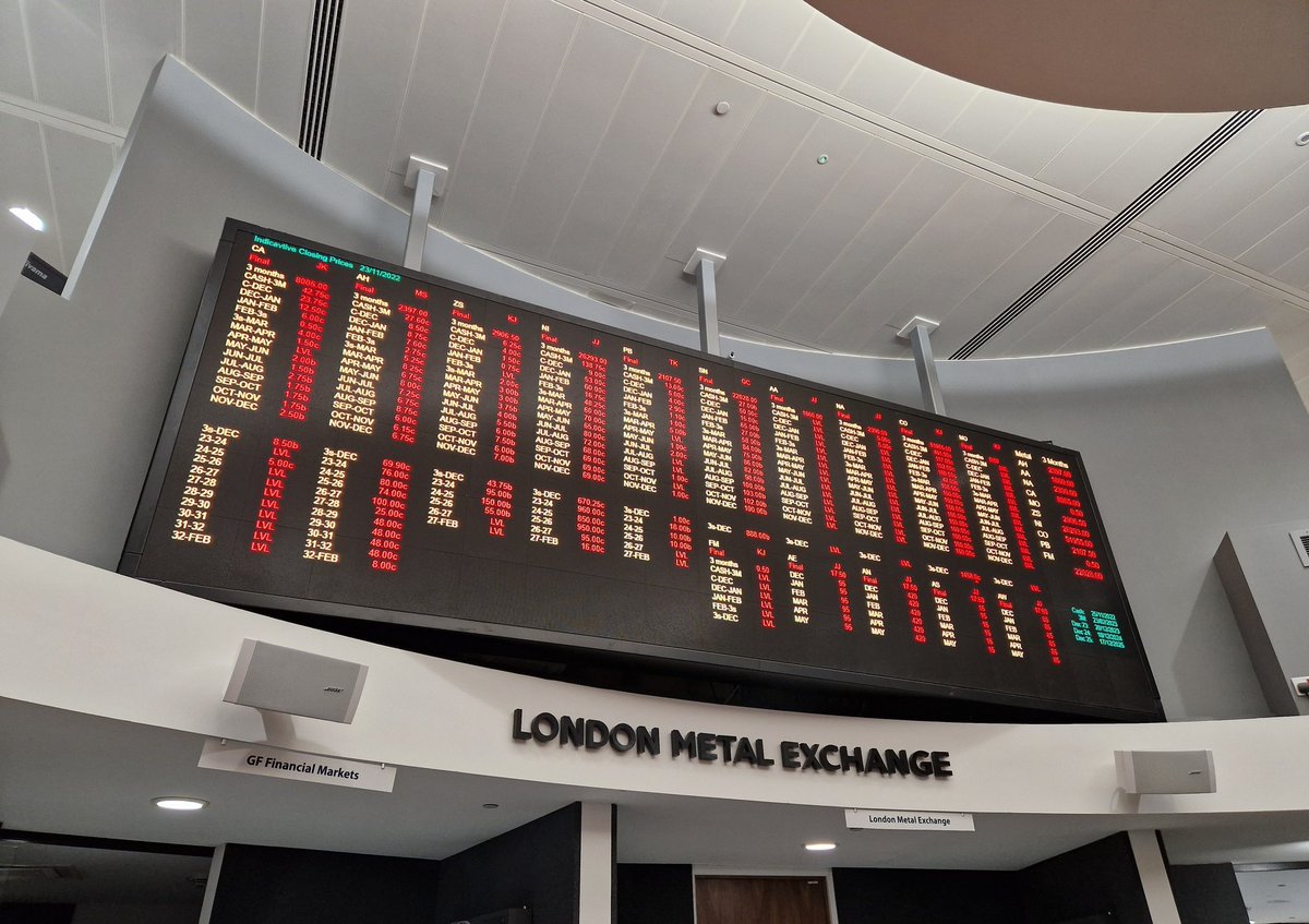 A small delight to share here - I got to visit the iconic London Metal Exchange building this evening with <a href="/WIM_UK/">Women in Mining UK</a>! You always hear about these places at university and in the media, and it's crazy that this is my life now... Feeling very grateful today ❤️