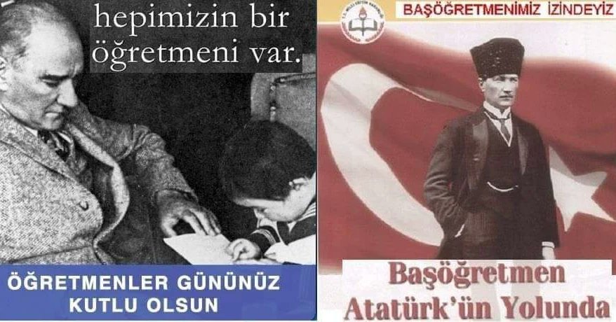 🇹🇷 Başta Başöğretmenimiz Gazi Mustafa Kemal ATATÜRK olmak üzere; ilk öğretmenlerimiz olan annelerimizin-babalarımızın, bizleri okutan tüm öğretmenlerimizin ve tüm meslektaşlarımızın öğretmenler gününü yürekten kutluyoruz 🇹🇷