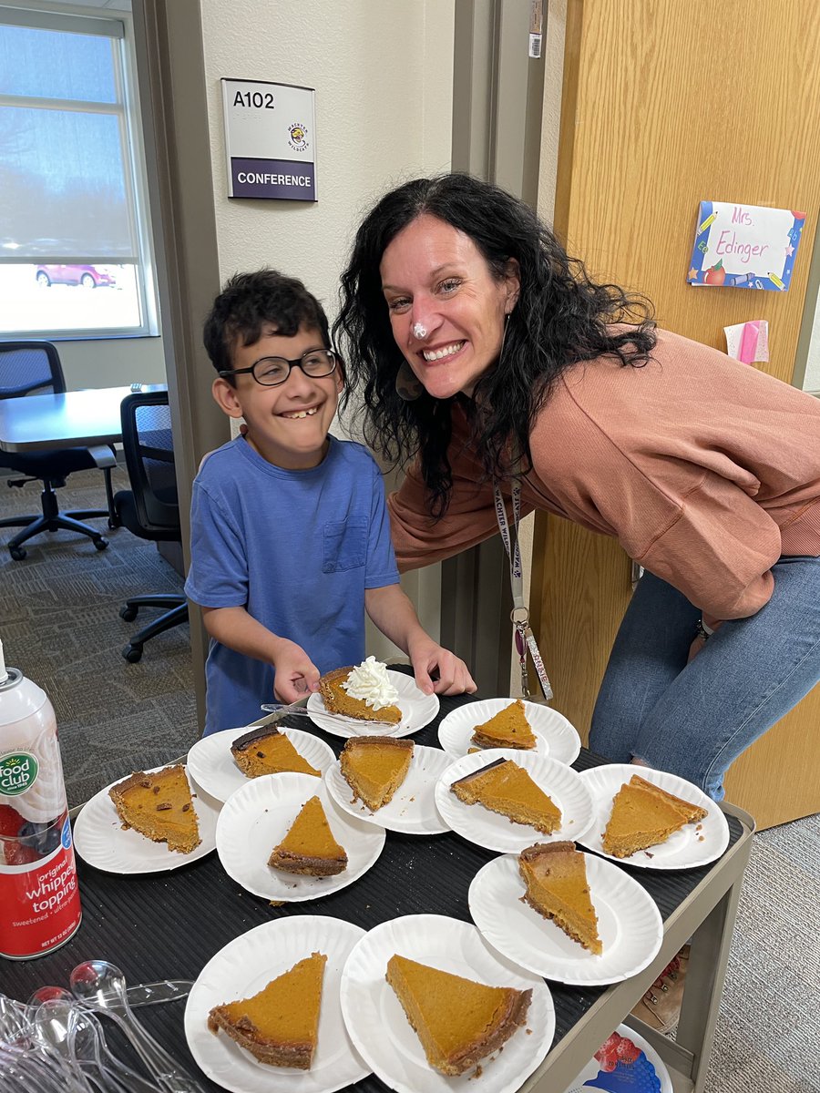 I’m one of those ‘give me all things pumpkin’ kind of girls…but getting pumpkin pie made and delivered by this kiddo made my day! When they say someone can light up a room…he is PROOF!! #pumpkineverything #WachterRoar