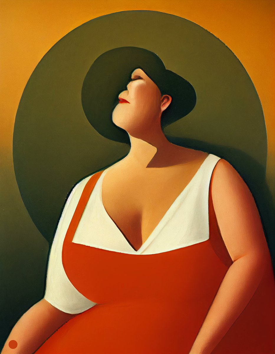 Robert_Matheson's tweet photo. I just lowered the price of this early #Ai piece "Woman In A Red Dress". Time for her to find a new companion. https://t.co/IxrdbEd55M #tezos #nft #obkt #aiart https://t.co/qTksO5qvMW