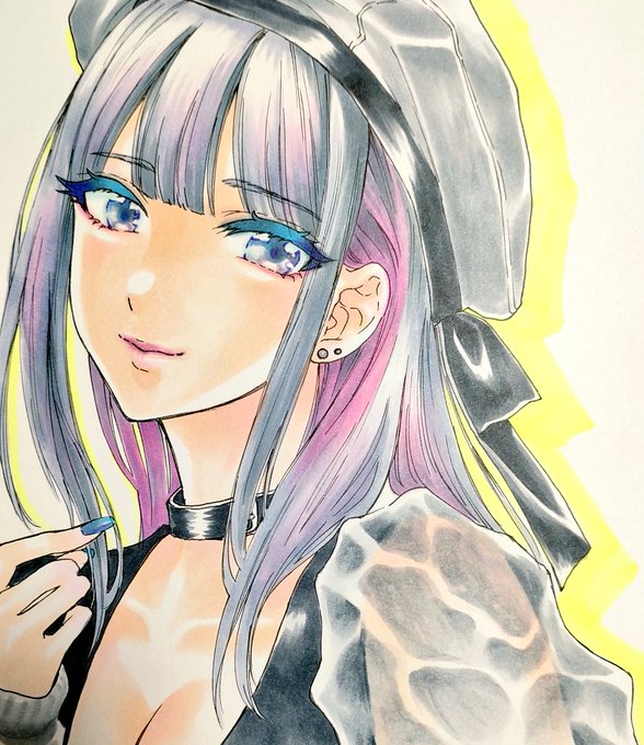 派手髪ベレーの娘。。大体できたよ〜 