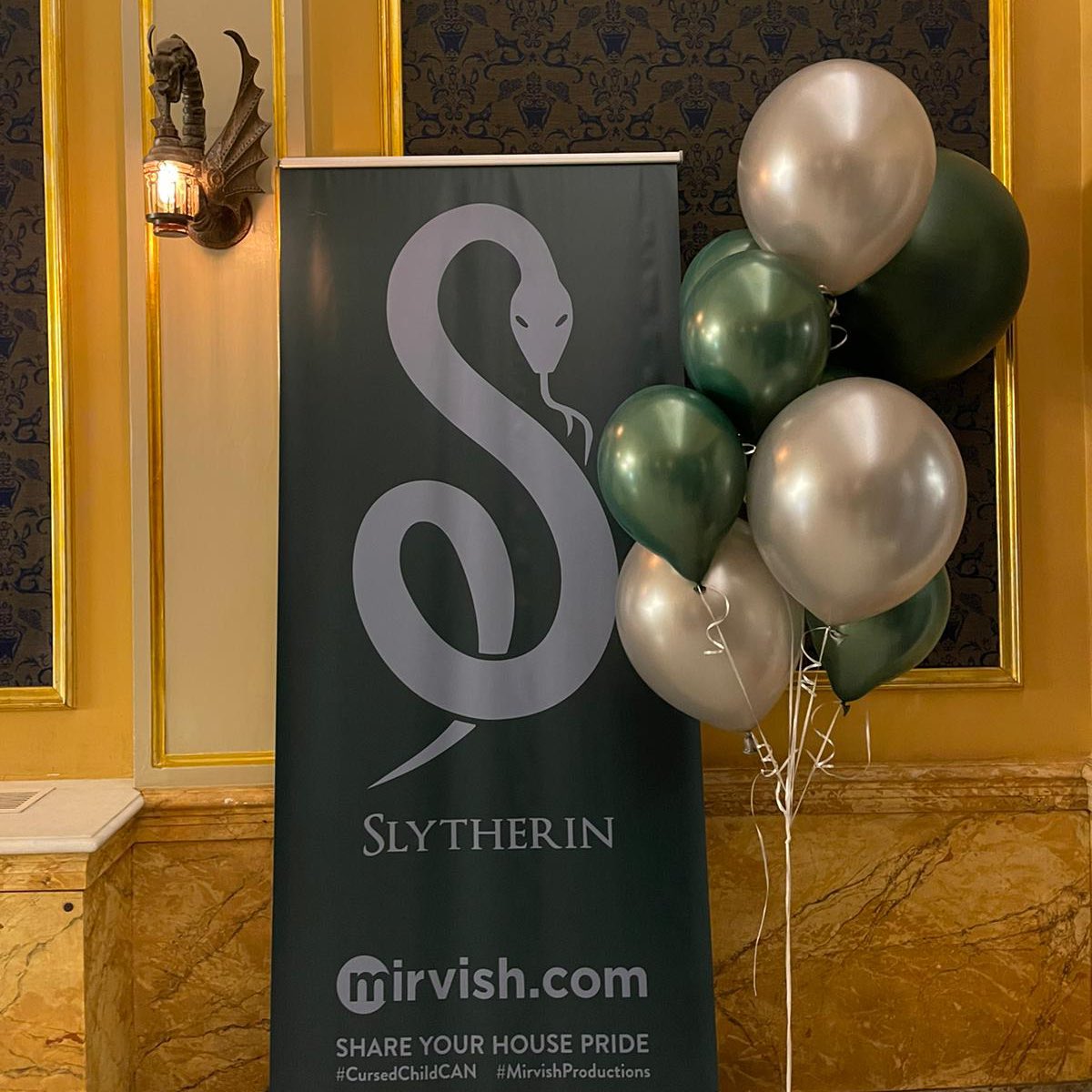 cursedchildcan's tweet photo. Our Slytherin House Pride Night is in full ssssswing 🐍 https://t.co/AciJfFttHy