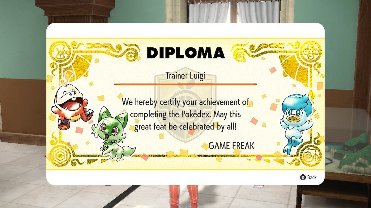 AzureMeteorite's tweet photo. Pokedex completed! #PokemonScarletViolet #NintendoSwitch https://t.co/AEnYsmP6Tl