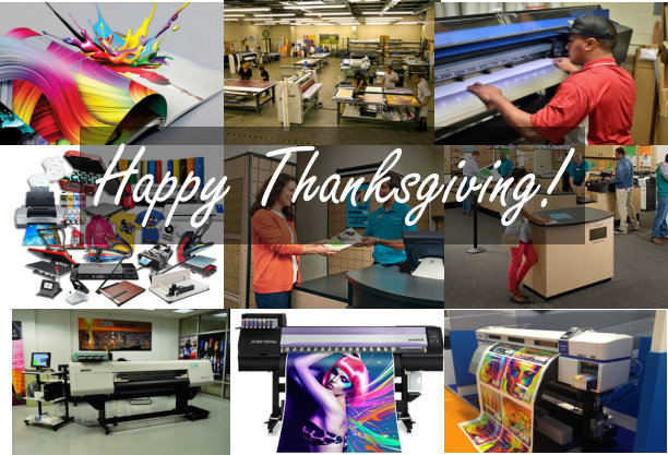 tampaprintshop's tweet photo. Happy Thanksgiving, and best wishes to all of you and your families. Our administrative offices will be closed Thursday and Friday however, our Online Printing Portal is available to process your order 24/7/365. https://t.co/gX0uz9LoKb